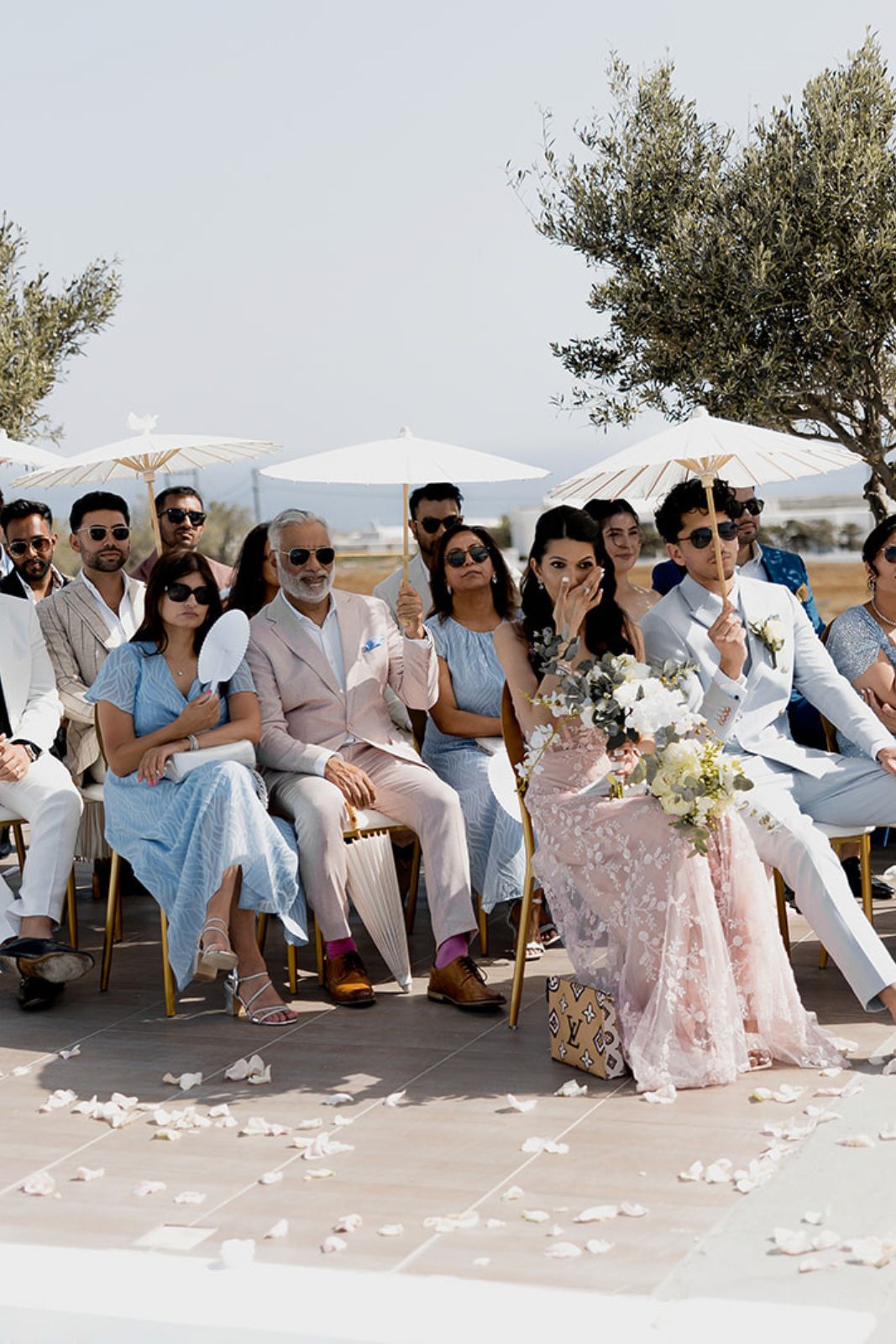 Elegant Wedding in Santorini - guests - Marvellous Wedding