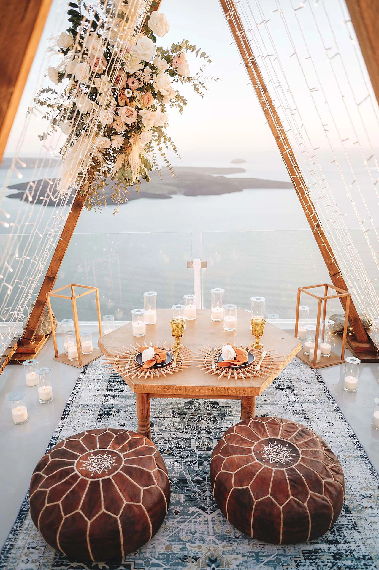 Get married in Santorini - romantic background for the couple