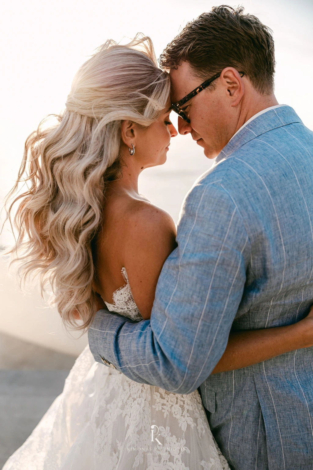 Greek Orthodox Wedding in Santorini - heartfelt moment for the married couple - Marvellous Wedding